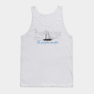 SAILBOAT, VESSEL, YACHT (black ver.) Tank Top